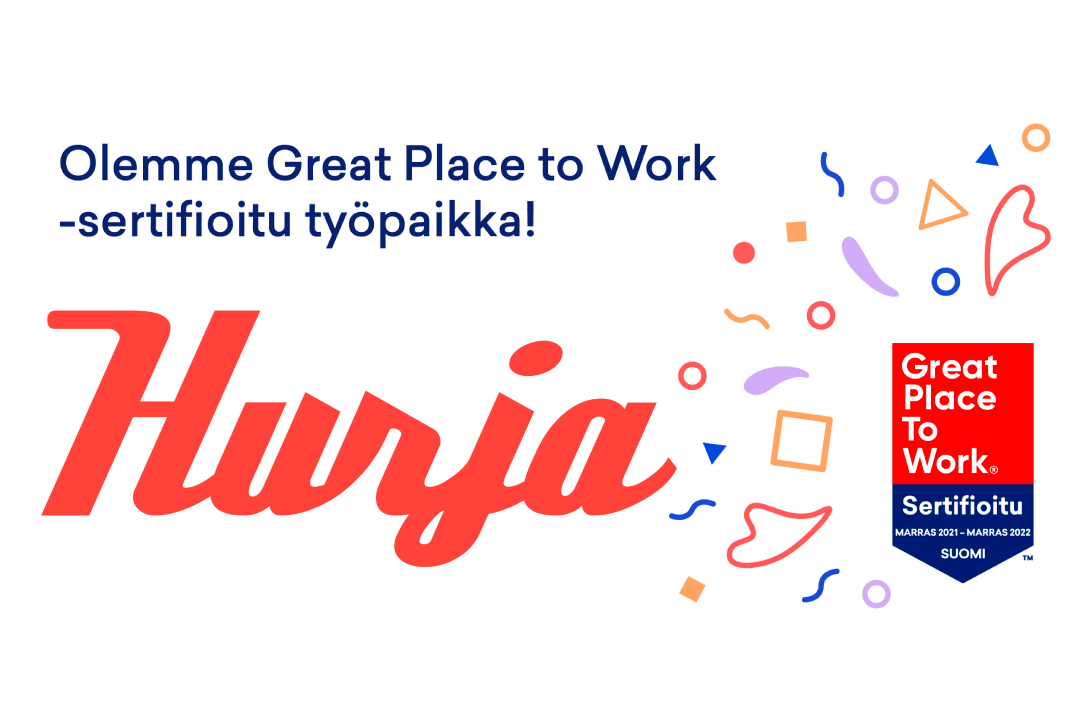 Hurja Solutions Oy on saanut Great Place to Work® -sertifioinnin