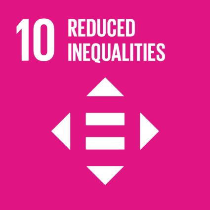 Goal: Reduced inequalities icon.